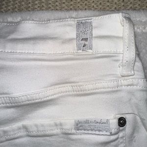 7 For All Man Kind White Jeans